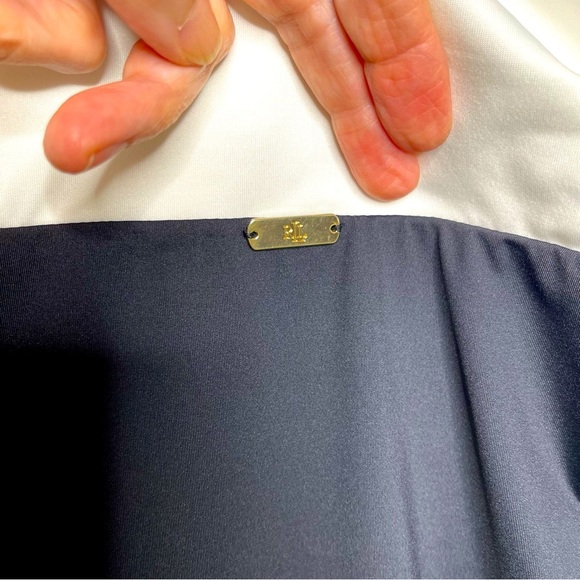 Ralph Lauren Two-Tone Cutout One-Piece beach classic vacation resort cruise - Picture 10 of 15